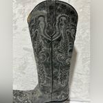 Corral G1030 Gray Western Studded Embroidered wing tipped heeled boots size 11 Photo 1