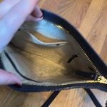 Kate Spade  Navy Blue White Striped Leather Crossbody Zipper Purse Bag Photo 6