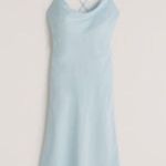 Abercrombie & Fitch Light Blue Midi Dress Photo 4