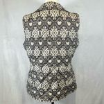 Coldwater Creek gray and white snowflake print puffer vest size XS Photo 3