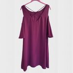 Chelsea28 Elegant Burgundy‎ Cold Shoulder Dress Sz Small Photo 1