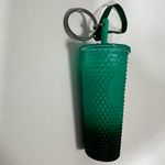Starbucks Cold Cup Keychain & Ornament Ombre Teal Gradient Textured Tumbler Cup Photo 6