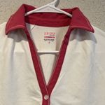 IZOD  XFG White pink cotton Golf polo shirt size small Photo 4
