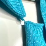 Andersson Bell Conny Scarf Neck Tight Knit Top One Shoulder Blue L Size L Photo 6