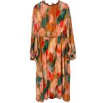 Spartina 449 NWT Edwina Maxi Dress Peach Coral Botanic Garden Watercolor Sz XXL Photo 3