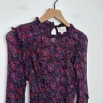 Cleobella Fiorella Blouse Bordeaux Floral Top size Small Romantic Feminine Photo 3