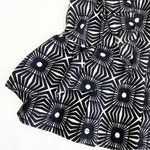Anthropologie  One Shoulder Ruffle Tank Top Printed Black White Photo 9