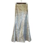 Line and Dot Sirene Gold Sequin Mermaid Maxi Skirt Small Petite Party Holiday New Photo 2