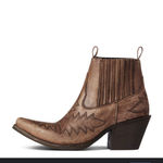 Ariat Women’s Boots Cowboy Leather 6.5 Brown Embroidered Round Toe Photo 2