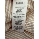 joe's jeans JOE'S Cotton Seersucker Puff Sleeve Top In Khaki White Stripe Size XL X-Large Photo 7