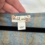 World Unity Sweater Womens XL Brown Boho Hippie Fairy Sparkle Flare Sleeve Photo 4