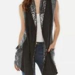 Juicy Couture Sequin Cardigan Medium Open Front Vest Gray Silver Pockets Y2K 90s Photo 1