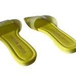 Stuart Weitzman NEW Flat Summer Slide Sandals in Lime Green Size 7.5 Photo 2