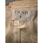 Escada Womens Cream Gold Brocade Blazer Double Breasted Size 40 (oversized) Photo 6