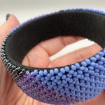 Handmade South African Beaded Wide Bangle Open Cuff Bracelet Free Size Photo 4