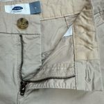 Old Navy Women's Casual Summer Chino Shorts Tan Light Brown Beige Khaki 4 Zipper Photo 3