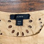 J.Crew • Embroidered Eyelet Flutter-sleeve T-shirt scalloped yoke lace yellow Photo 4