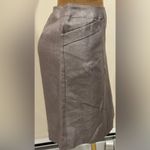 Nic & Toe Metallic Taupe Color.Lined. Zipper Closure In The Back. Sz 14. Silver Photo 2