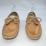 Sperry Tan and Beige Boat/Deck/Top Siders Shoes Loafers w/Leather Laces-Size 9 Photo 2