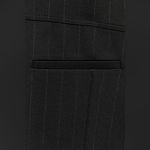 ZARA High Waist Bermuda PINSTRIPE SHORTS ZW COLLECTION Black Size XS NEW Photo 14