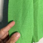 St. John Vintage  Sport Kelly Green Sweater V Neck Logo Gold Buttons Preppy Twee Photo 5