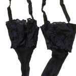 Victoria's Secret Vintage Victoria’s Secret lace garter belt with thigh high stockings black Photo 6