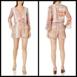 BCBGeneration ππ Paisley Floral Lace-Trimmed Romper Large L NWT Photo 5