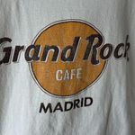 Vintage 90s Grand Rock Cafe Madrid T Shirt White XL Extra Large USA Graphic Tee Photo 10