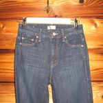 MOTHER High Waisted Looker Dagger Ankle Fray Lace Blue Size 25 Photo 4