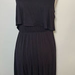 Forever 21 black long maxi dress high low Photo 0