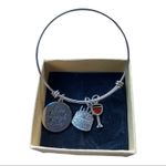 Happy Birthday Silver Dangle Live Laugh Love Bracelet NIB Photo 0