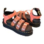 Dr. Martens Blaire Coral Jelly Glitter Strap Open Toe Sandals Black NEW Photo 2