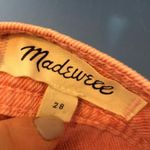 Madewell  rigid Denim Pink Mini Skirt high waist Photo 4