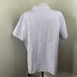 Vermont Country Store Women’s Sz XL S/S Purple Stripe Button Up Shirt Pajama? Photo 3