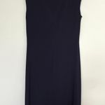 Ralph Lauren Lauren Navy Blue Stretchy Classic Dress Photo 7