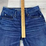 American Eagle  Outfitters Vintage Hi-Rise Crop Button Fly Jeans Dark Blue 2 Photo 8