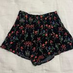 Etiquette Boutique Floral Black Flowy Shorts Photo 0
