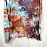Time and Tru Plus Size 2X Top Handmade Tie Dye Long Sleeve Earthy Blue Boho 628 Photo 7