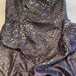 Jessica McClintock Vintage 80s  Gunne Sax Prom Dress Strapless Metallic Gray sz3 Photo 9