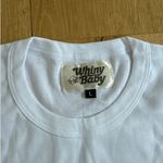 Whiny Baby Tee Crew Neck Short Sleeve Wine Glass Size L White Size L Photo 1
