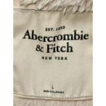 Abercrombie & Fitch Cream Tan Faux Fur Sherpa Hoodie Sweatshirt Jacket Womens L Photo 2