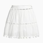 Milly Beaded Cotton Voile Miniskirt Photo 5