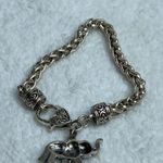 Silver Color Bracelet Elephant Charm Red Rhinestone Alabama Crimson Tide Fan Photo 7