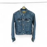 Calvin Klein NWT Classic Trucker Jacket Storm Blue Medium Photo 2