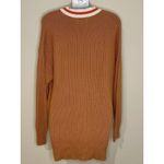Aerie Oversized Varsity Cardigan in Orange 100% Cotton Size XS EUC!! Photo 3