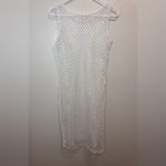 SheIn Women’s White Fishnet Sleeveless Cover-Up Size S/M Photo 1