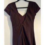 Michaelangelo  Burgandy Formal Party Elegant Drape Neck V-neck Back Size 6 Photo 4