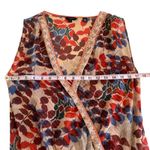 Ted Baker  Layered 100% Silk Sleeveless
Floral and Striped Blouse Women’s Medium Photo 2