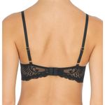 Natori Feathers Plunge Bra 38DD Coal Gray Lace Mesh Underwire T-Shirt 730023 NWT Photo 2