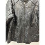 Andrew Michael Black Leather Jacket Size 1XL Quilted Pattern Photo 4